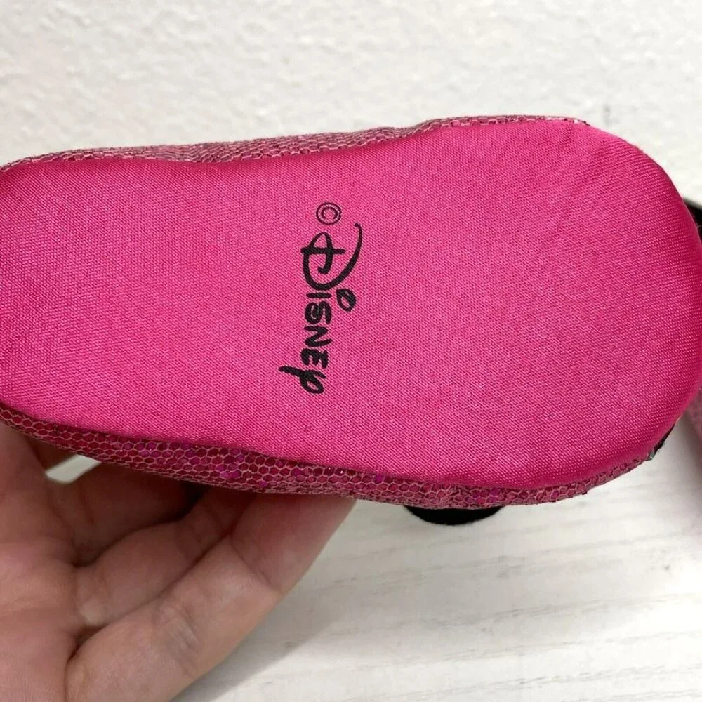 Disney Minnie Mouse Baby Girl Pink Sparkly Dressy / Casual Shoes Size 3-6 months